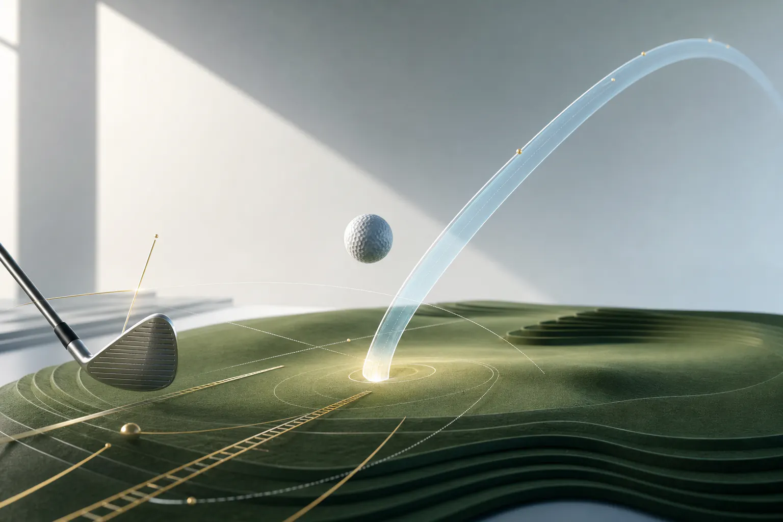 Generated abstract artwork for Golf Completes